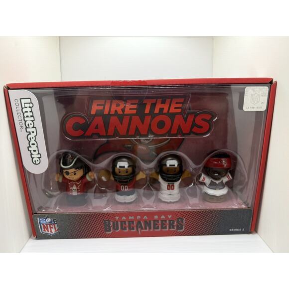 Fisher Price Little People NFL Collector Football Team Tampa Bay Buccaneers New - Picture 1 of 3